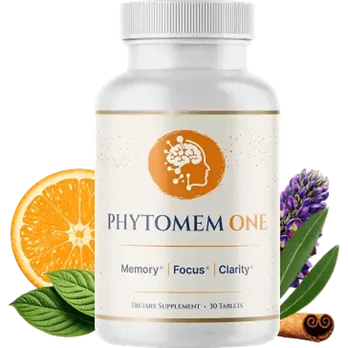 Phytomem One bottle with saffron, blood orange, cinnamon and botanical ingredients